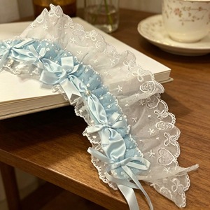 New princess-style lace <b>bow</b> heavy-duty headband for women, cute and sweet Lolita accessories, hair <b>clips</b>, head ornaments - Product Image 4