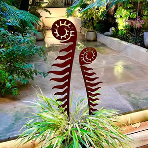 Art mural en acier corten sans entretien de style européen pour les décorations de jardin et les projets municipaux - Product Image 5