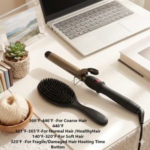 Fers à boucler professionnels en céramique or rose, portables, pour salon, <span class=keywords><strong>avec</strong></span> chauffage PTC personnalisé, certifiés LED ROHS - Product Image 3