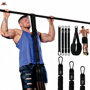 CZFIT Pilates Yoga Strap Double Loop Straps <b>Pull</b> Assistance <b>Bar</b> Resistance Bands-Heavy-Duty Adjustable Lightweight Fabric - Product Image 1
