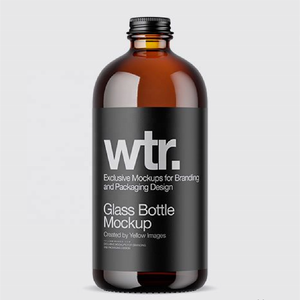 8oz 16oz 473ml 32oz UV di protezione di colore scuro spremuto <span class=keywords><strong>a</strong></span> freddo tè di vetro ambra bottiglia per la birra kombucha organico bevande bottiglia - Product Image 5