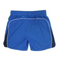 Shorts de football personnalisés avec logo brodé pour hommes, respirants, à séchage rapide, bleus, de haute qualité