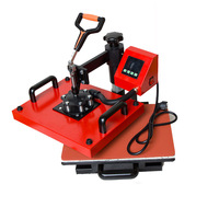 Machine de transfert de chaleur multifonctionnelle 5-en-1 avec garantie d'un an pour tasses, casquettes, assiettes, t-shirts et impression de logos DIY