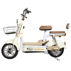 Bicicleta Eléctrica para Mujer de 48V 350W de Potencia, Scooter Eléctrico de Largo Alcance para Dos Personas, Batería de Plomo-Ácido Económica - Product Image 1