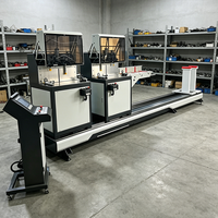 Sierra Ingletadora Compuesta Automática CNC de Doble Cabezal para Corte de Precisión en Cualquier Ángulo de Perfiles de Aluminio Extruido