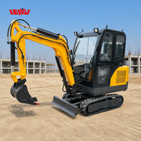 Offre Spéciale Mini-Excavatrices 2 tonnes, 1 tonne, 1,7 tonne CE EPA Euro 5, Rotation 360°, Moteur Japonais, pour Jardinage