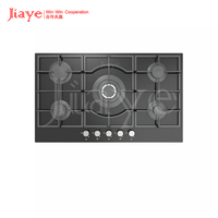 Table de cuisson à gaz encastrable 5 brûleurs, appareil de cuisine, cuisinière à gaz pour usage domestique, verre trempé
