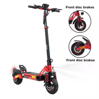 Trottinette électrique RCB D5 250W Prise EU 45km/h Batterie lithium étanche Contrôle par application Autonomie 90km Pliable en alliage d'aluminium 10 pouces