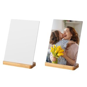 <span class=keywords><strong>Cadre</strong></span> <span class=keywords><strong>photo</strong></span> vierge en <span class=keywords><strong>aluminium</strong></span> HD personnalisé de 5 x 7 pouces, 1,1 mm, pour sublimation, avec base en bambou, pour impression DIY, décoration intérieure - Product Image 5