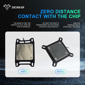Refroidisseur liquide pour processeur Socooler C55W en cuivre de qualité supérieure, pour PC de jeu, refroidissement par eau haute performance, ventilateur de boîtier d'ordinateur 4 broches - Product Image 6
