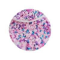 L'argile de bonbons d'étoile mélangée rose violet bleu arrose pour le bricolage de faux aliments | Garnitures en argile polymère | Fournitures d'artisanat Kawaii