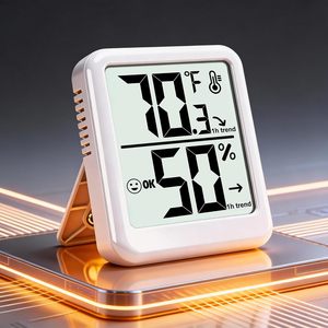 Termómetro e Higrómetro Digital para Interiores, Monitor de Temperatura y Humedad para el Hogar, Habitaciones e Invernaderos - Product Image 3