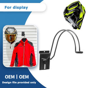 Cintres de casque de <span class=keywords><strong>moto</strong></span> en métal Mesorock facile à installer cintre de casque montage mural cintre de casque en forme de carrossage - Product Image 2