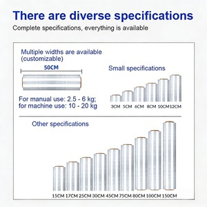גליל סרטי פוליאתילן מתכלים בהתאמה אישית לסיטונאות, עם לוגו, לאריזת קרטון או קופסאות - Product Image 2