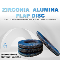 Disque à lamelles en zircone haute densité 125 mm (5 pouces) pour le meulage intensif des métaux, coupe agressive