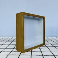 Marcos de Caja de Sombra Cuadrados de 8x8 27x27cm A4, Marcos de Caja de Sombra con Vidrio, Marco de Caja de Sombra con Luz