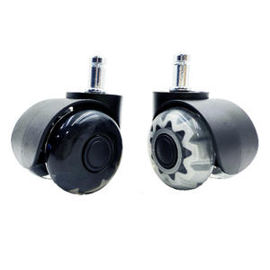 Roulettes transparentes en PU pour chaise de bureau, chaise d'ordinateur, utilisation en salle de bain, universelles et silencieuses - Product Image 4