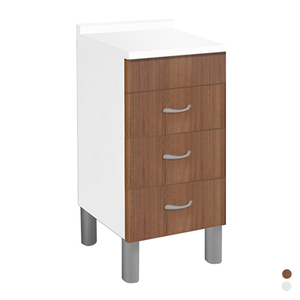 Meuble de rangement de cuisine blanc à 3 tiroirs 40x50 cm - Product Image 1