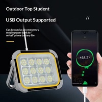 Batterie Lanrui 5860 7200mAh 4.2V, indice de protection IP65, grande capacité, 4 panneaux solaires rechargeables pour le camping en plein air et la lumière de travail nocturne