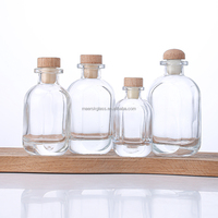 Venta caliente 50ml 100ml 150ml Contenedor de bebidas de jugo de licor Botella de vino de vidrio pequeña vacía
