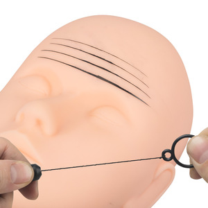 Hilo de mapeo de cejas con tinta seca, extensible, con anillo y cuadrícula, herramienta para maquillaje permanente y microblading - Product Image 3