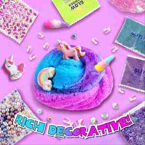 Kit de Slime de Espuma de Unicornio Galáctico Esponjoso con Brillo, para Aliviar el Estrés, para Niñas y Niños - Product Image 5