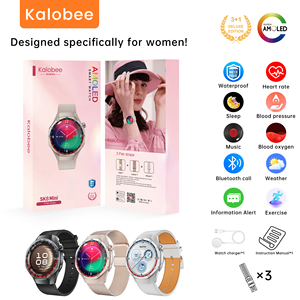 Nouveau design 3 paires de bracelets de <span class=keywords><strong>montre</strong></span> visage rond androïdes montres intelligentes SK8 Mini Sports Fitness suivi Amoled femmes montres intelligentes - Product Image 1
