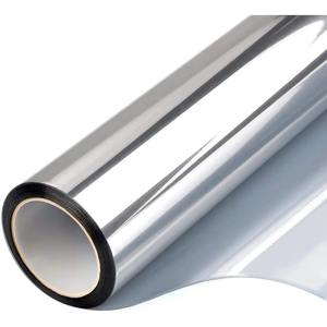 Película Adhesiva para Ventanas con Efecto Espejo Unidireccional para Hoteles, Aislamiento Térmico, Protección UV, Cristal Reflectante Plateado, Venta al Por Mayor de Fábrica - Product Image 1
