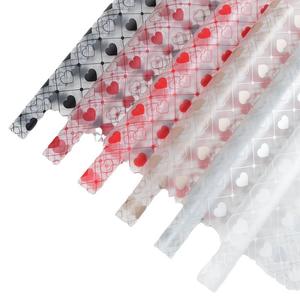 Nouveau Papier d'Emballage Floral Mat Transparent Imprimé à l'Encre Recyclable en Forme de Cœur, <span class=keywords><strong>Film</strong></span> Gelée Imperméable Love Launcher-Jelly - Product Image 1