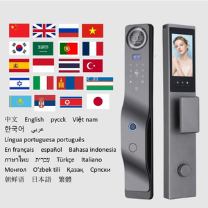 Üretici fiyat tam otomatik dijital kilit Wifi kamera 3D yüz tanıma biyometrik parmak izi akıllı kapı kilidi - Product Image 3