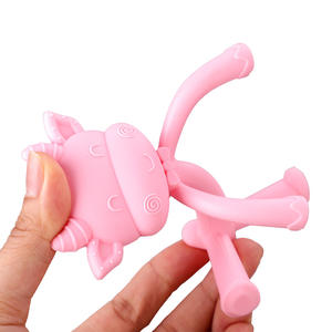 2025 Hot Wholesale Bpa Kostenlos Beruhigend Baby Zahnen Schmerzen Silikon Beißring Baby Spielzeug Beißring Baby Beiß ringe - Product Image 2