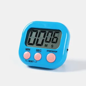 Digital Timer Dapur Angka Besar Alarm Keras Magnetic Dukungan Berdiri dengan Layar LCD Besar untuk Memasak Baking Olahraga Permainan