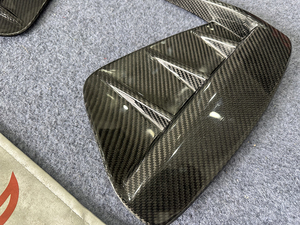 Canards avant en fibre de carbone sèche PU-Design pour <span class=keywords><strong>Audi</strong></span> E-TRON GT, séparateur de pare-chocs style F, kit carrosserie de mise à niveau, excellent rapport qualité-prix - Product Image 6