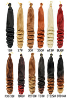 Nouvelle Perruque Synthétique en Gros Style Coque Cheveux Roulés 150g 24 Pouces, Extension Cheveux Tressés au Crochet Très Vendue