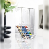 Distributeur de stylos en acrylique personnalisé présentoir à crayons à gravité présentoir mural pour stylos en plexiglas