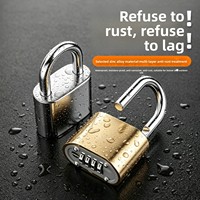 Cadenas à combinaison de bonne qualité, serrure à code à 4 chiffres en zinc pour bagages, valises, agendas et dortoirs