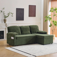 Huichen Home Custom L-Form Faltbare Ecke Klapp ausziehbares Schlafs ofa für Wohnzimmer Couch Bett Sofa kommen mit Lagerung