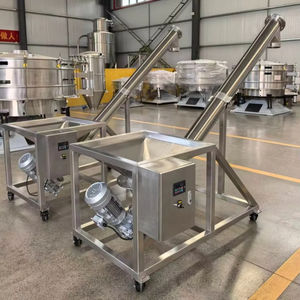 Trasportatore a Coclea Inclinato in Acciaio Inox a Velocità Regolabile per Riso e Mais, Durevole e Facile da Pulire per Alimenti e Bevande - Product Image 1