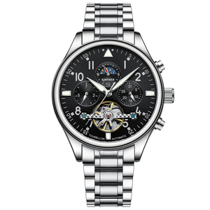 KINYUED Envío Rápido Relojes Mecánicos de Venta Caliente para Hombre <span class=keywords><strong>Reloj</strong></span> de Cuero de Lujo para Hombre Envío Directo - Product Image 1
