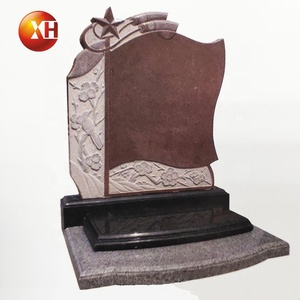 Lapide Militare in Granito Rosso di Alta Qualità, Pietra Tombale per Soldati, Tombe <span class=keywords><strong>dei</strong></span> Martiri Rivoluzionari per Memoriali - Product Image 3