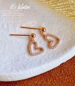 Boucles d'oreilles clous Xinfly pour femmes en or 18 carats avec diamants naturels taille brillant rond, bijoux tendance, cadeau, vente chaude - Product Image 1