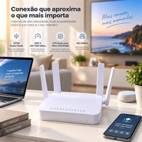 Router ONU XPON de Alta Velocidad WiFi5 AC1200 Mbps, CPU de Doble Núcleo, Router de Fibra Óptica con Antena MU‑MIMO para Red FTT