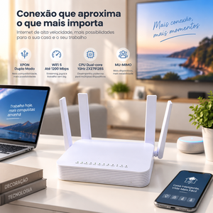 เราเตอร์ ONU XPON ความเร็วสูง WiFi5 AC1200 Mbps, CPU แบบดูอัลคอร์, เราเตอร์ไฟเบอร์ออปติกพร้อมเสาอากาศ MU‑MIMO สำหรับเครือข่าย FTT - Product Image 6