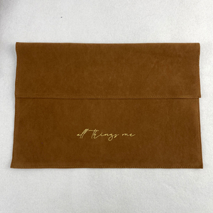 Bolsa de Terciopelo con Logotipo Personalizado, Bolsa de Ante Tipo Sobre, Bolsa Grande para Exhibición de Joyería, Bolsa de Regalo para Aretes y Collares - Product Image 6