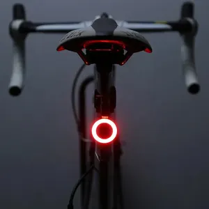 2024 Waterproof LED Bicycle Bike Light Night Rear Bike Bicycle Tail Light Safety Warning Red Rear Lamp