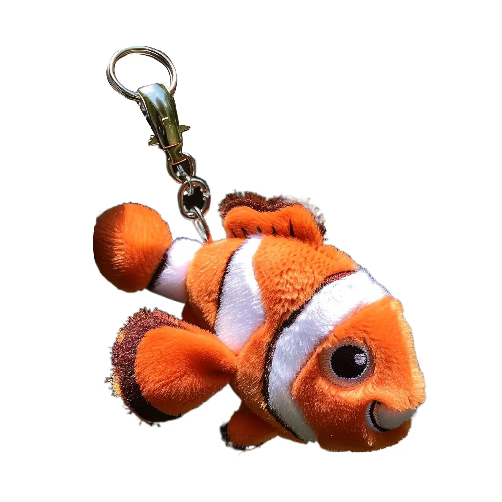 Heiß niedlich clown fish plüsch spielzeug schlüsselanhänger marine tier spielzeug anhänger tasche dekoration puppen