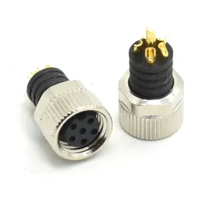 Conector circular Ip67 M8 de alta calidad, enchufe moldeable impermeable, conector hembra de 6 pines