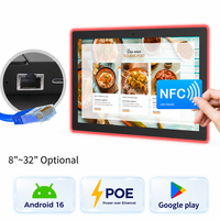 Tablette PC Android 16 pouces avec RK3576S 4 Go 32 Go, écran tactile FHD et WiFi 6 POE NFC pour terminal intelligent