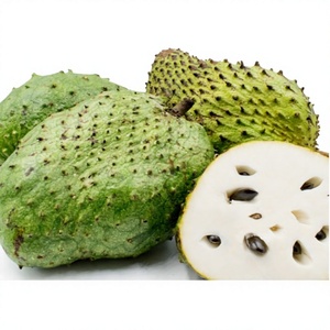 Graviola surgelée (fruit de corossol) à peau verte et chair blanche, qualité supérieure, entière et coupée en deux, prête à consommer - Product Image 1