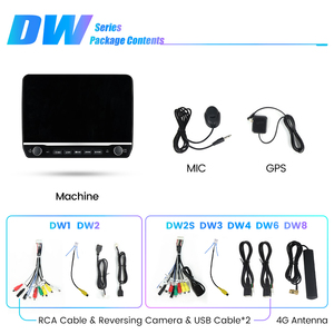 Mekede Dw Android 13 8 + 128G Xe Đài Phát Thanh GPS Cho Đơn Vị Đầu 9/10Inch Phổ Xe Màn Hình Âm Thanh 360 Máy Ảnh Điều Khiển Bằng Giọng Nói - Product Image 4